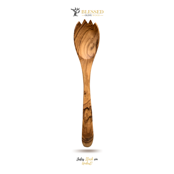 Blessed Olive Wood Salatbesteck 2 Teilig aus Olivenholz
